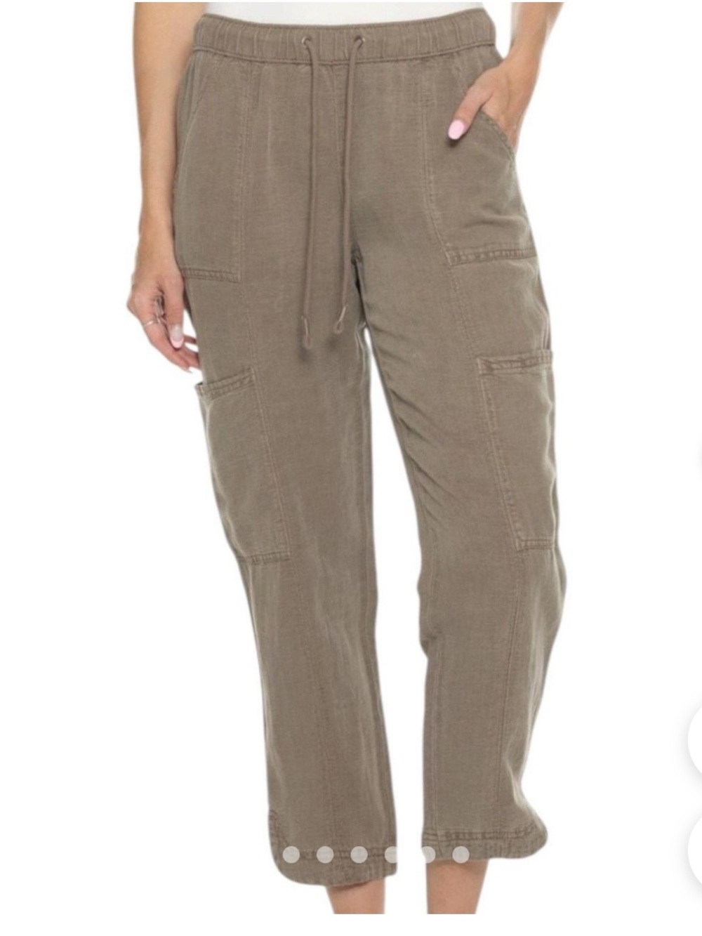 C&C California Relaxed Utility Jogger Pants in Taupe